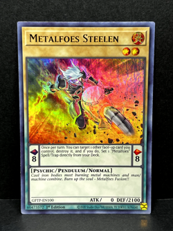 YuGiOh! - Metalfoes Steelen GFTP-EN100 Ultra Rare 1st Edition Near Mint - Image 1
