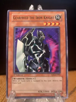 Yugioh! Gearfried the Iron Knight - SD5-EN005 - 1st Edition LP - Image 1