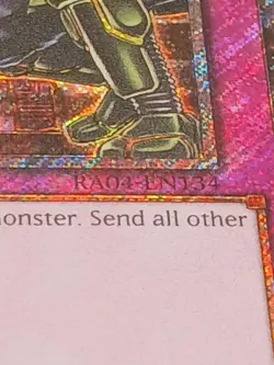 Yugioh Gozen Match RA04-EN134 Platinum Secret Rare 1st Edition Near Mint - Image 4