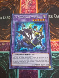Yugioh El Shaddoll Winda SHVA-EN049 Secret Rare 1st Edition Near Mint - Image 1