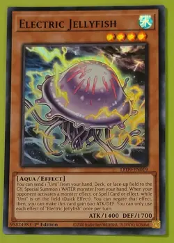 Yu-Gi-Oh Card - LED9-EN019 - ELECTRIC JELLYFISH (super rare holo) - - Image 1
