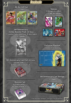 SEALED Bandai Dragon Ball Super Card Game 5th Anniversary Set Premium Edition - Image 2