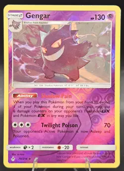 Gengar Reverse Holo 70/214 Unbroken Bonds Pokemon Card - Image 1