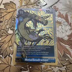 Digimon Card Game MetalSeadramon Alternate Art Foil BT2-030 - Image 1