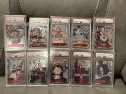 PSA 10 One Piece Card Game 25th Anniversary Sequential Set Collection Japanese - Image 1