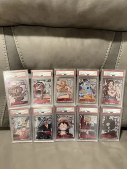 PSA 10 One Piece Card Game 25th Anniversary Sequential Set Collection Japanese - Image 3