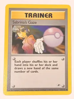 Pokemon TCG Sabrina's Gaze Gym Heroes 125/132 Unlimited Common Card - Image 1