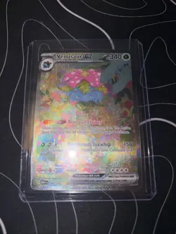 Pokemon TCG Illustration Rare Venusaur Ex 151 Violet And Scarlet Card - Image 1