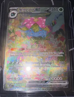 Pokemon TCG Illustration Rare Venusaur Ex 151 Violet And Scarlet Card - Image 2