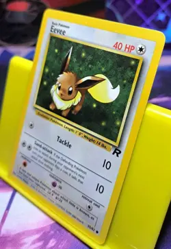 Eevee Team Rocket Unlimited 55/82 Wizards Pokemon TCG Common WOTC Card Vtg - Image 3