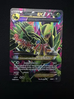 Pokemon Mega Sceptile EX TCG Full Art Ultra Rare Card Ancient Origins 85/98 NM - Image 1