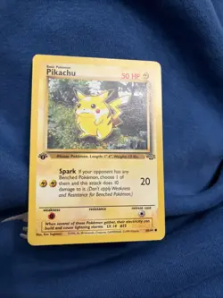 Pokemon TCG Jungle Pikachu Card 60/64 First Edition - Image 1