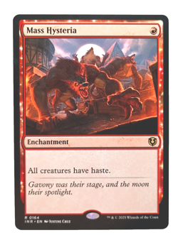 Mass Hysteria 0164-Innistrad Remastered MTG-Reg Rare Magic 2025 NM/M - Image 1