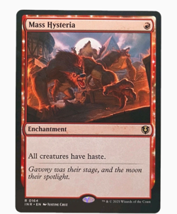 Mass Hysteria 0164-Innistrad Remastered MTG-Reg Rare Magic 2025 NM/M - Image 3