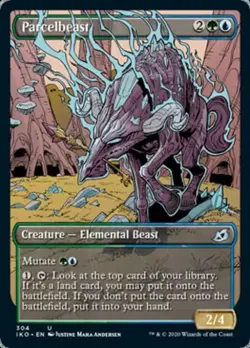 Parcelbeast (Showcase) -Foil Light Play MTG Ikoria: Lair of Behemoths - Image 1