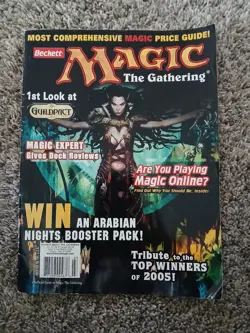 Beckett Magic The Gathering Price Guide Feb/march 2006 Issue #4 With Poster MTG - Image 1