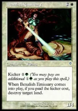 Benalish Emissary -Foil Medium Play MTG Invasion - Image 1