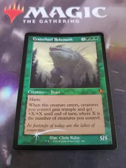 Mtg. Craterhoof Behemoth. Foil Retro Frame. Innistrad Remastered. Pack Fresh - Image 1