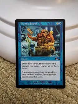 Frantic Search x1 regular 1999 Urza's Legacy LP MTG - Image 1