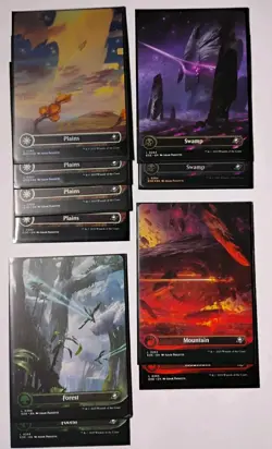 10x Full Art Basic Lands MTG, Edge of Eternities, Mix of Foil and Regular, NM - Image 1