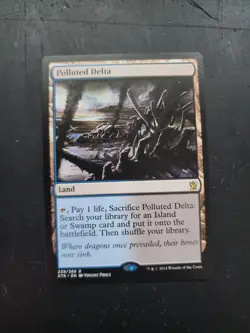 1x Polluted Delta, Khans of Tarkir, Lightly Played, MTG - Image 1