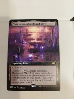 MTG Takenuma, Abandoned Mire Kamigawa: Neon Dynasty 505 Non-Foil Borderless NM - Image 1