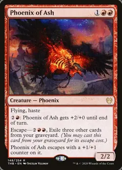 Phoenix of Ash 2x FOIL THB MTG Theros Beyond Death Rare MINT red - Image 1