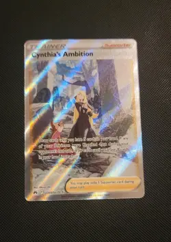 Pokemon TCG Cynthia's Ambition SWSH: Crown Zenith GG60/GG70 Galarian Gallery NM+ - Image 1