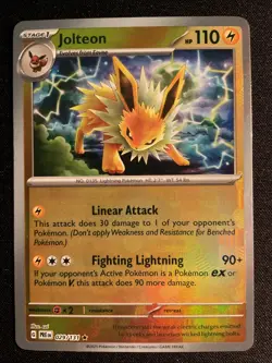 Pokemon TCG - Jolteon (Poke Ball Pattern) 029/131 Prismatic Evolutions NM - Image 1