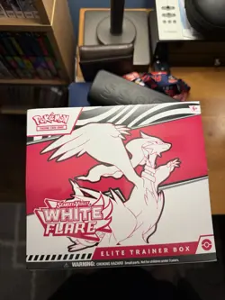 Pokemon TCG S&V Black Bolt & White Flare Sealed Elite Trainer Box ETB Set of 2 - Image 2
