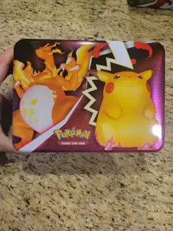 Pokemon TCG Sword & Shield Collector's Treasure Chest Empty Tin Lunch Box - Image 1