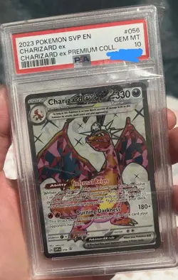 2023 POKEMON SVP EN-SV BLACK STAR PROMO #056 CHARIZARD EX PSA 10 #056 - Image 1