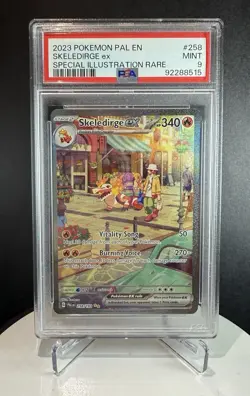 2023 POKEMON PAL EN-PALDEA EVOLVED SPECIAL ILLUSTRATION RARE SKELEDIRGE EX PSA 9 - Image 1