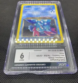 2002 Pokemon Neo Destiny 1st Edition Dark Feraligatr Holo 5/105 CGC 9 (DMG SLAB) - Image 3