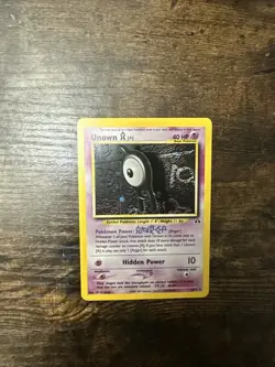 Pokemon TCG Unown [A] 14/75 Neo Discovery Holo Rare Vintage Nintendo 2001 LP - Image 1