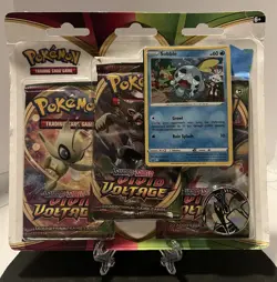 Pokemon TCG Sword & Shield Vivid Voltage 3 Booster Packs Sobble Hologram - Image 1