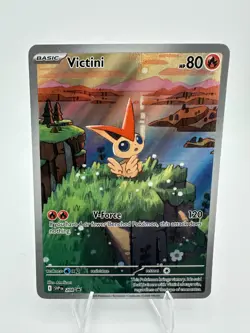 Victini SVP 208 Illustration Rare Black Star Promo Black & White Pokemon TCG NM - Image 1