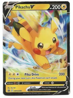 Pikachu V SWSH285 SWSH: Sword & Shield Promo Cards Holo Pokemon TCG - NM - Image 1