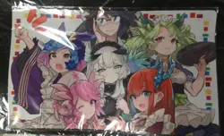 YuGiOh Dragon Maid Playmat Cake Rabbits Used Condition 300mm x - Image 1