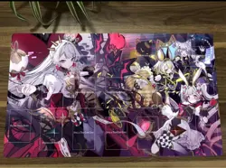 YuGiOh M∀LICE Playmat Rabbit Peko Size 60x35cm Used - Image 1