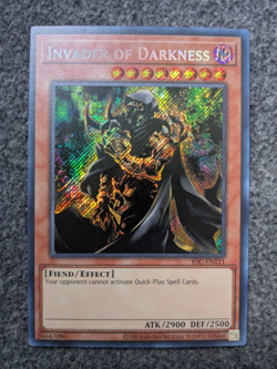 YUGIOH INVADER OF DARKNESS UNLIMITED SECRET RARE#IOC-EN111 25TH ANNIVERSARY NM - Image 1