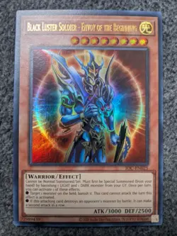 YUGIOH BLACK LUSTER SOLDIER - ENVOY OF THE BEGINNING UNLIMITED ULTRA RARE 25TH - Image 1