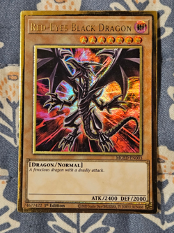 Red-Eyes Black Dragon x1 GOLD RARE - Maximum Gold: El Dorado (MGED) Yugioh - Image 2