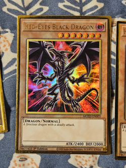 Red-Eyes Black Dragon x1 GOLD RARE - Maximum Gold: El Dorado (MGED) Yugioh - Image 3