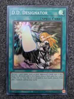 YUGIOH D.D. DESIGNATOR UNLIMITED SUPER RARE#IOC-EN039 25TH ANNIVERSARY NM - Image 1