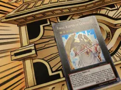 Tiras, Keeper of Genesis GENF-EN044 Secret Rare MP Yugioh Card - Image 3