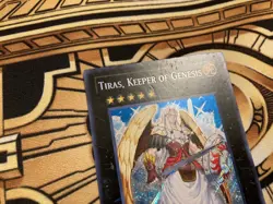 Tiras, Keeper of Genesis GENF-EN044 Secret Rare MP Yugioh Card - Image 4