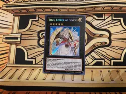 Tiras, Keeper of Genesis GENF-EN044 Secret Rare LP Yugioh Card - Image 1