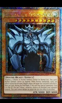 Yugioh: 1x Obelisk the Tormentor - RA04-EN116 - Quarter Century Secret Rare - Image 1