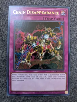 YUGIOH CHAIN DISAPPEARANCE UNLIMITED RARE#IOC-EN052 25TH ANNIVERSARY NM - Image 1